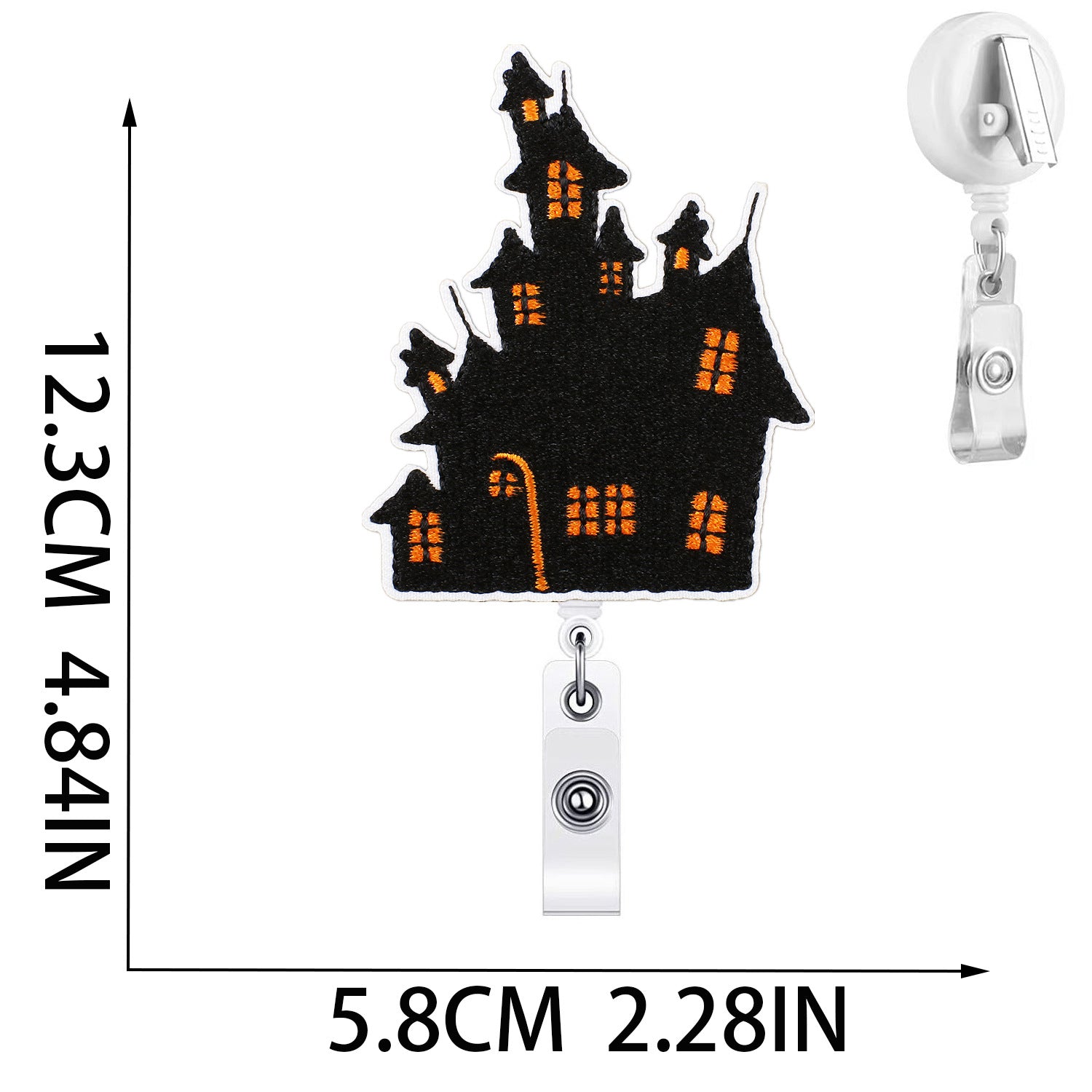 Wholesale  Witch Bat Embroidered Patches 10Pcs With Easy Pull Buckle Trendy Clothing Accessory Boutique Gift For Resale