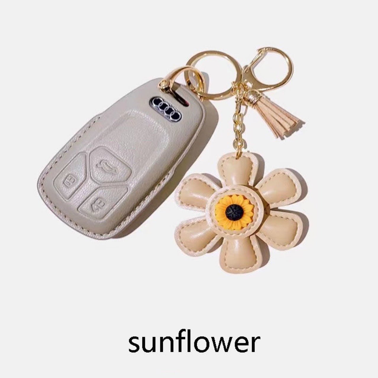 Wholesale Sunflower Cute Cartoon Keychain Personality Bag Pendant Key Chain Hanging