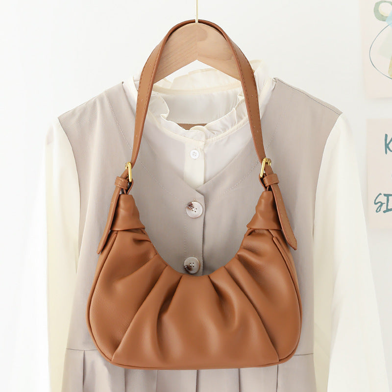 Wholesale Pleated Cloud PU Single Shoulder Crossbody Bag