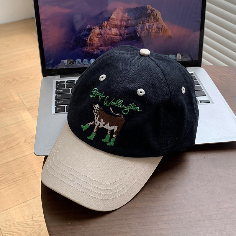 Wholesale Cotton Polyester Milk Leopard Beret