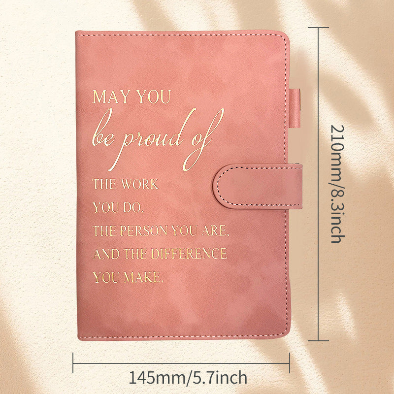 Wholesale Cross-border notebook in stock wholesale Amazon leather plan hand ledger temu incentive magnetic buckle notebook customization