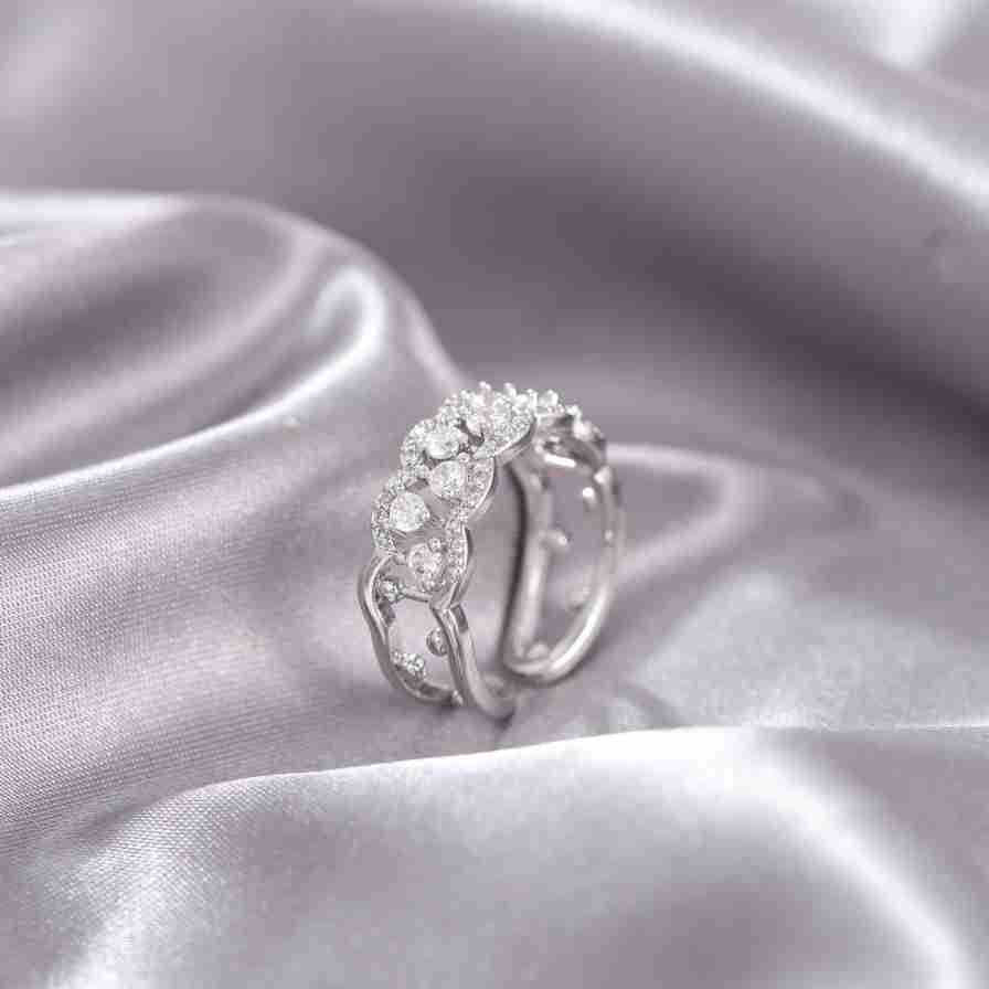 Wholesale Heavy Works Rings Time to Turn Cross Open Adjustable Ring