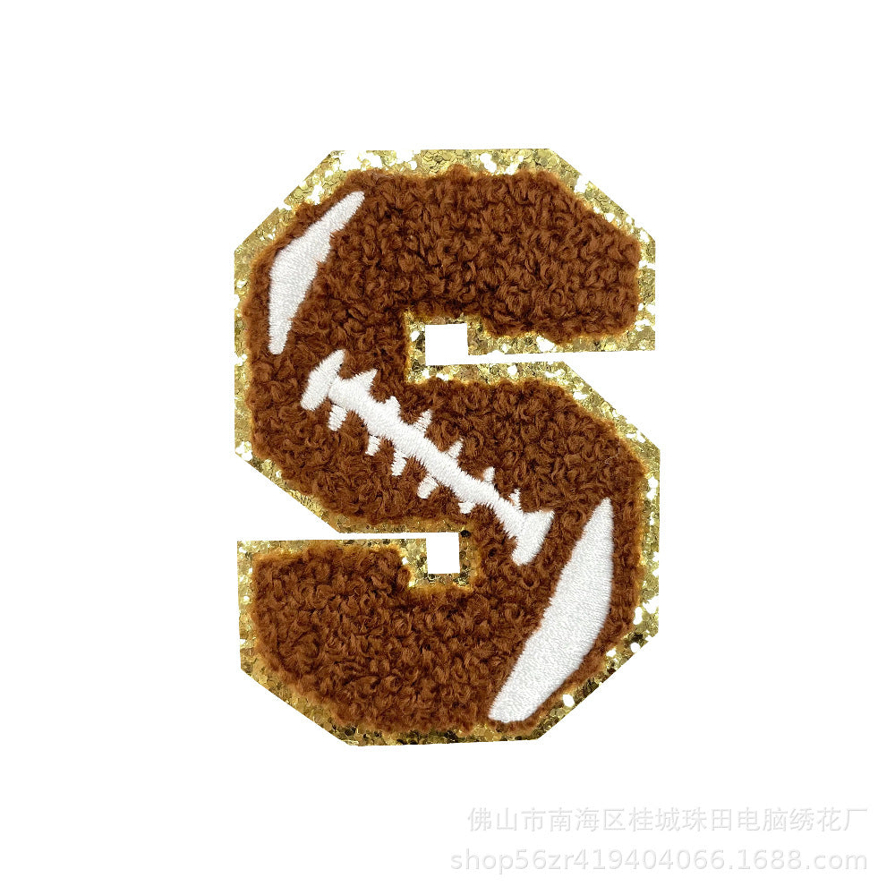 Wholesale Teacher S Day Chenille Embroidered Letter Bow Patch Set Self Adhesive Iron On DIY Decor For Shoes And Hats