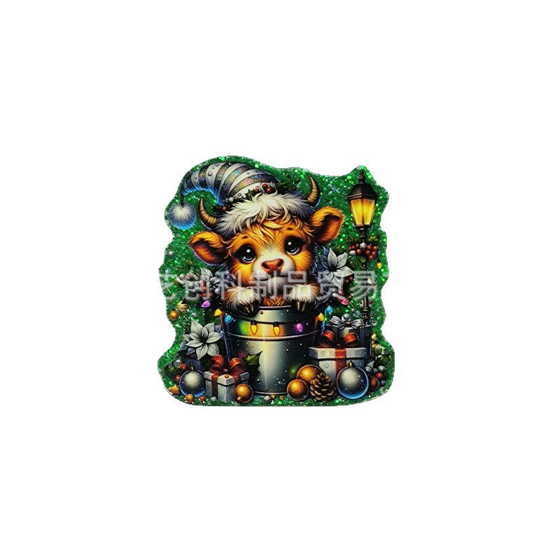 Wholesale 10pcs/ pack Acrylic DIY Accessories and Jewelry  Christmas Series