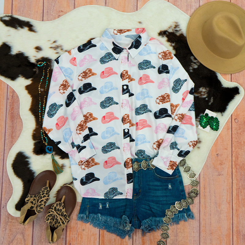 Wholesale Layered Single Breasted Printed Shirts