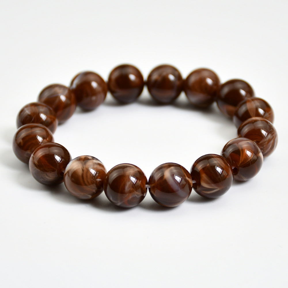 Wholesale Colorful imitation jade beads versatile niche non-fading bracelet