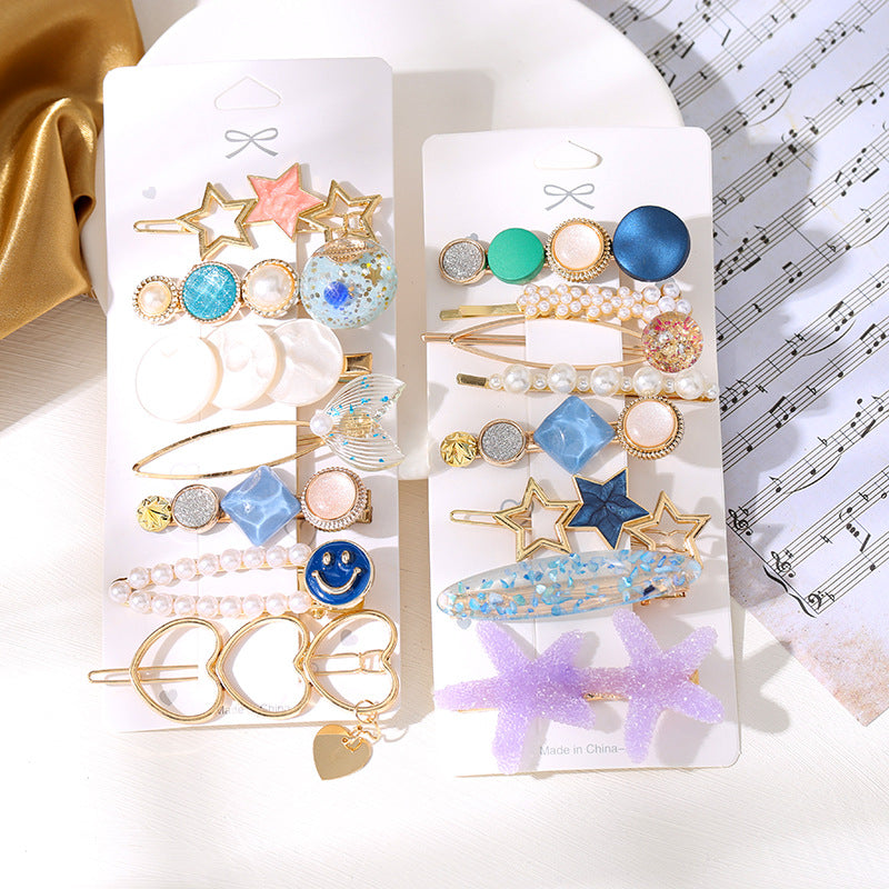 Wholesale Alloy One Word Set Hair Clip