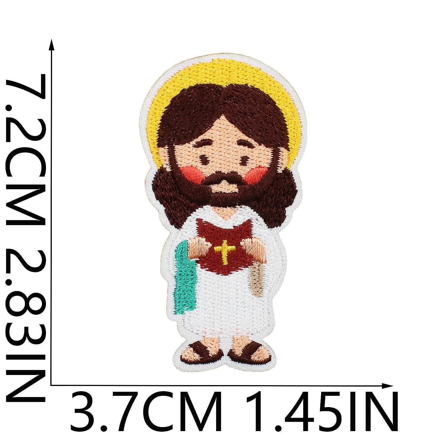 Wholesale Faith Letter Series Embroidered Fabric Patch with Cross  DIY Patches