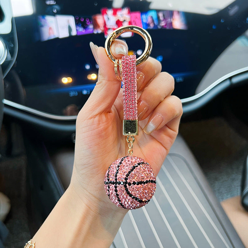 Wholesale clay diamond basketball keychain