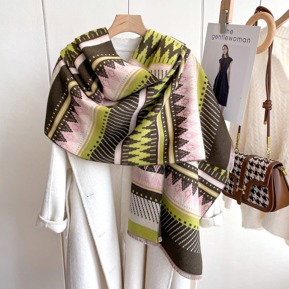 Wholesale Thickened Warm Imitation Cashmere Scarves