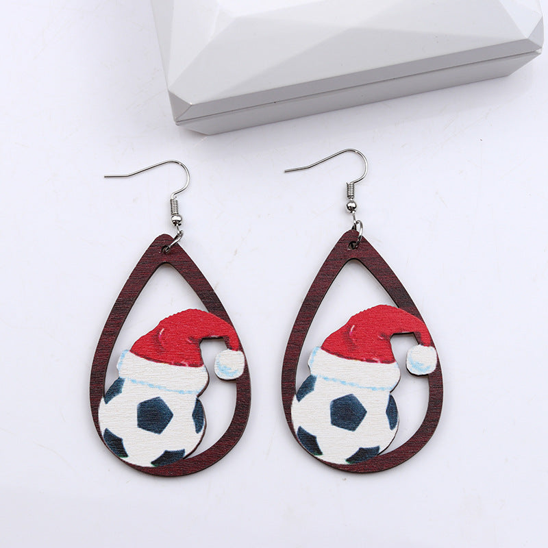 Wholesale Christmas LOVE Teardrop Earrings