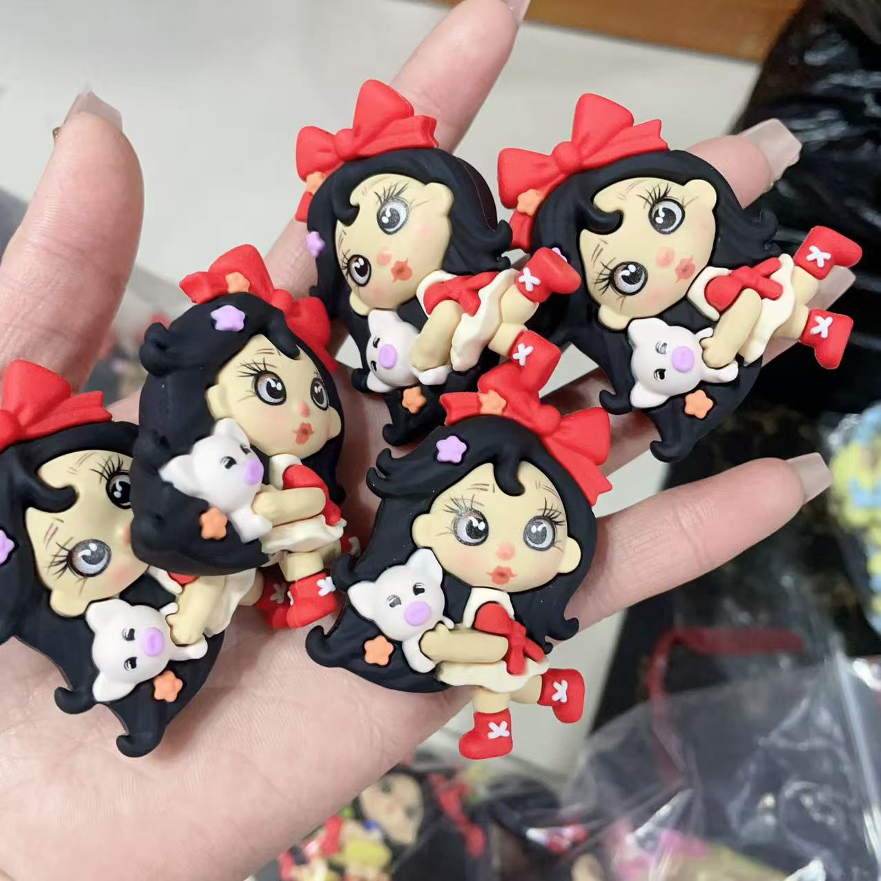 Wholesale Mixed batch live streaming hot selling soft rubber strawberry little girl DIY bead OLY Exclusive