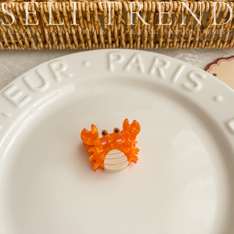 Wholesale Ocean Series Whale Conch Pearl Acetate Clip