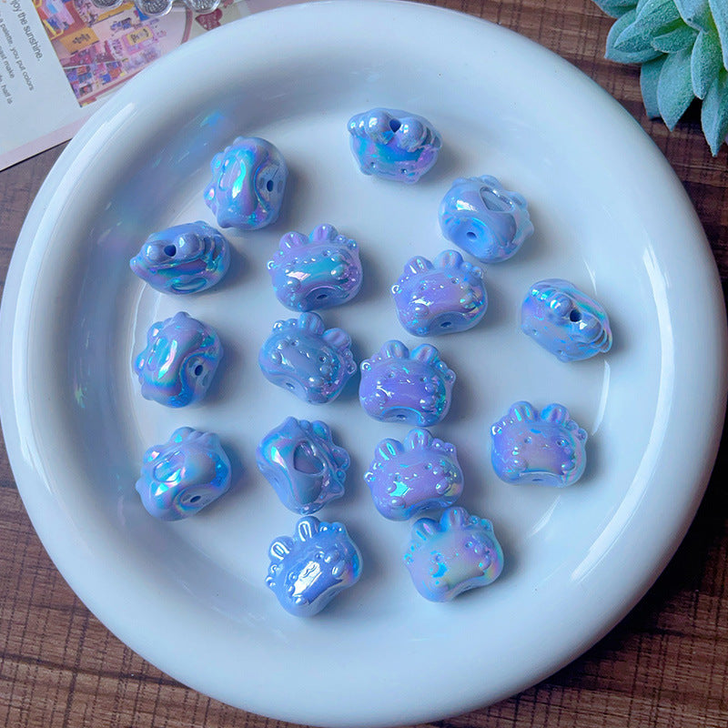 Wholesale   5pcs/pack Cute cartoon bunny loose beads Acrylic Beads