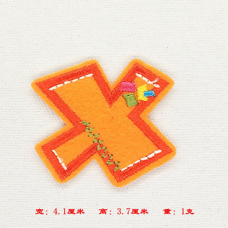 Wholesale Colorful English letter embroidery DIY Patches