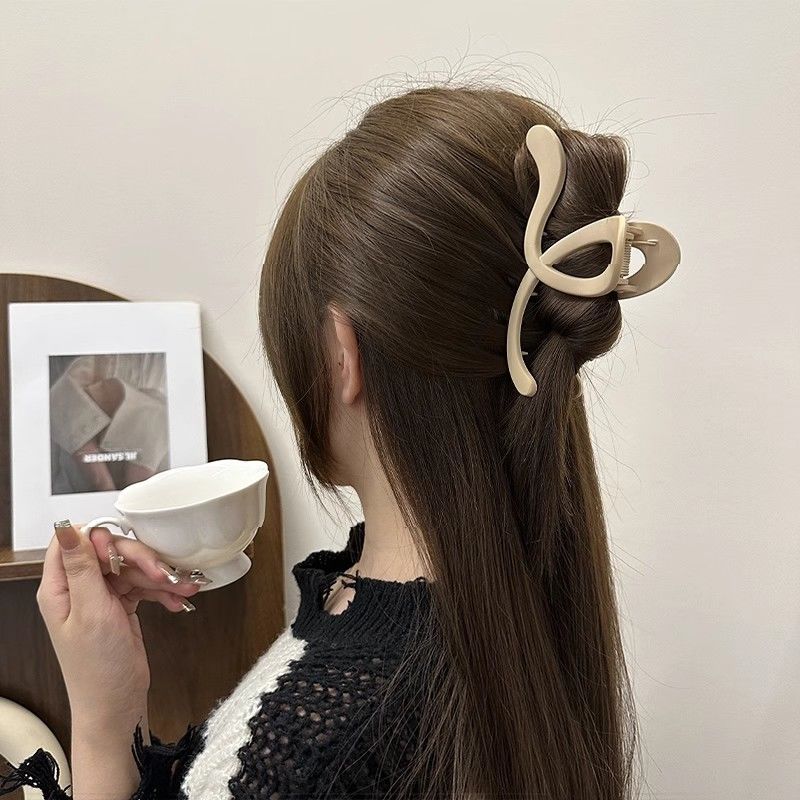 Wholesale Geometric Line Plastic Frosted Hair Clips