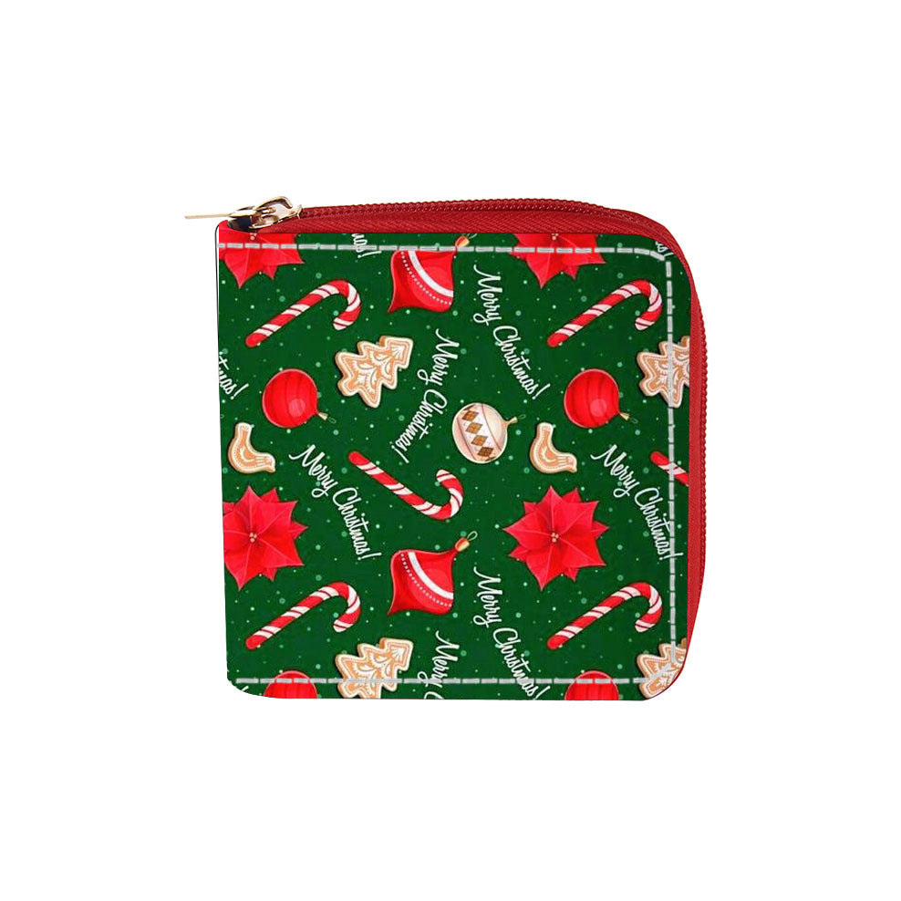 Wholesale Anime Deer Santa Claus Short PU Zipper Wallet