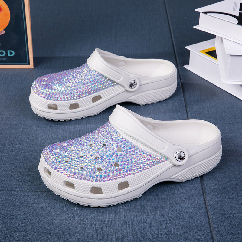 Wholesale Handmade Hot Drill EVA Hole Shoes