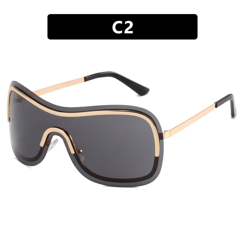 Wholesale Metal Oversized Frame PC Sunglasses