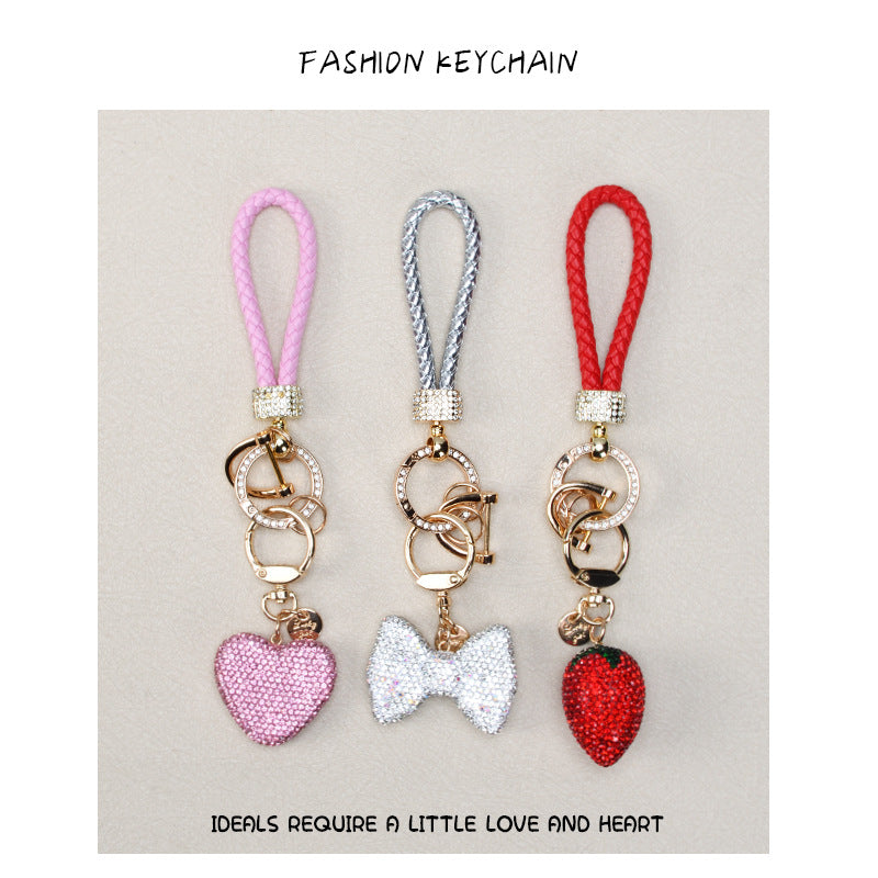 Wholesale Diamond Heart Keychain