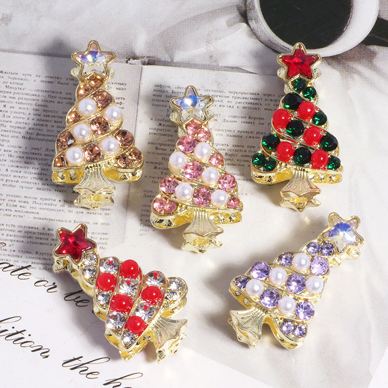 Wholesale 5pcs colorful Christmas tree Crystal Beads