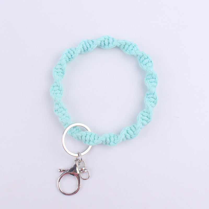 Wholesale Handwoven Cotton Rope Keychain