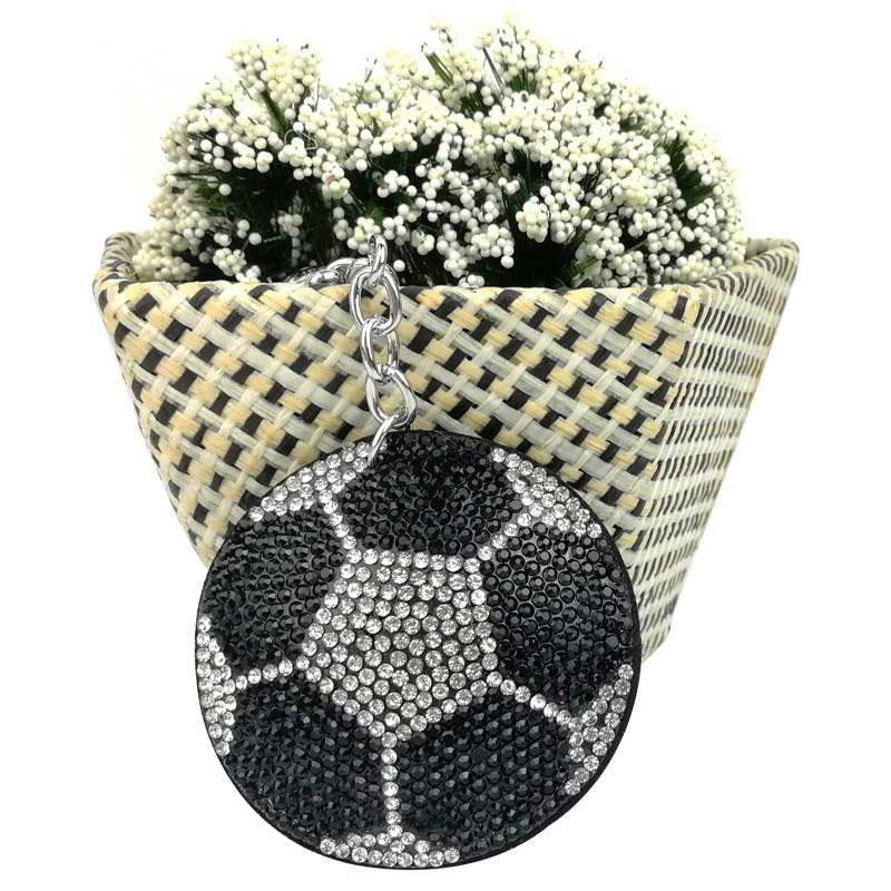 Wholesale 4pcs Creative Gift Hot Rings Hot Drawing Diamond encrusted Volleyball Keyc