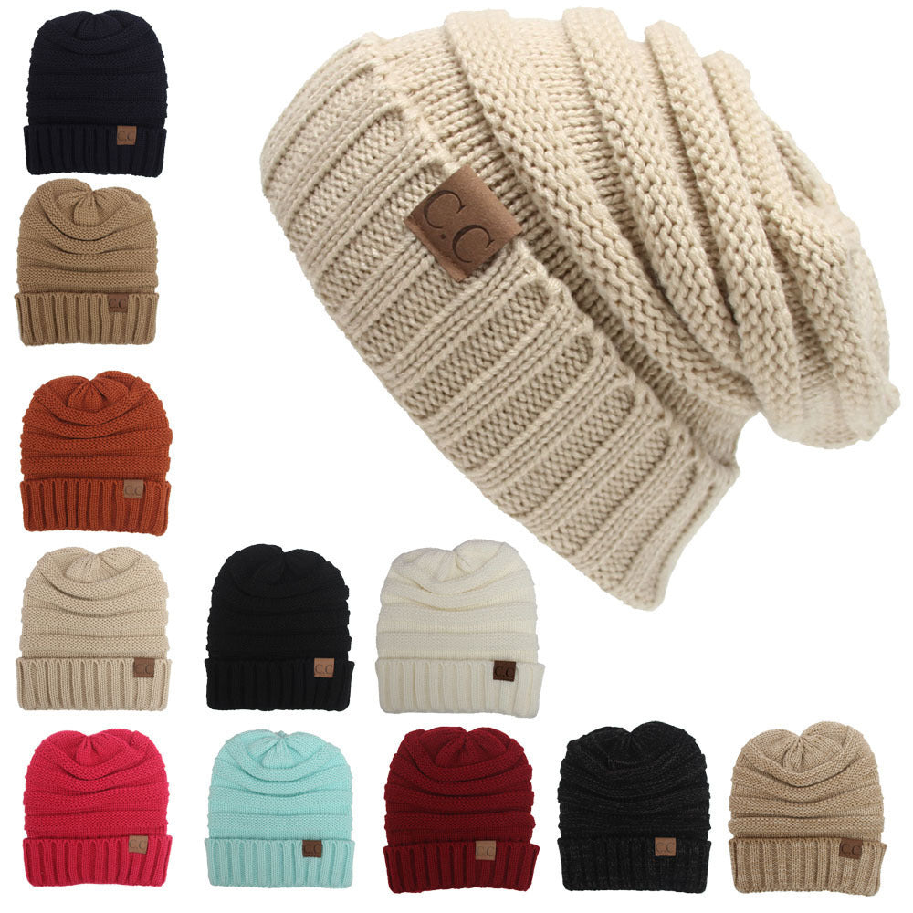 Wholesale New CC Label Wool Warm Knitted Hat