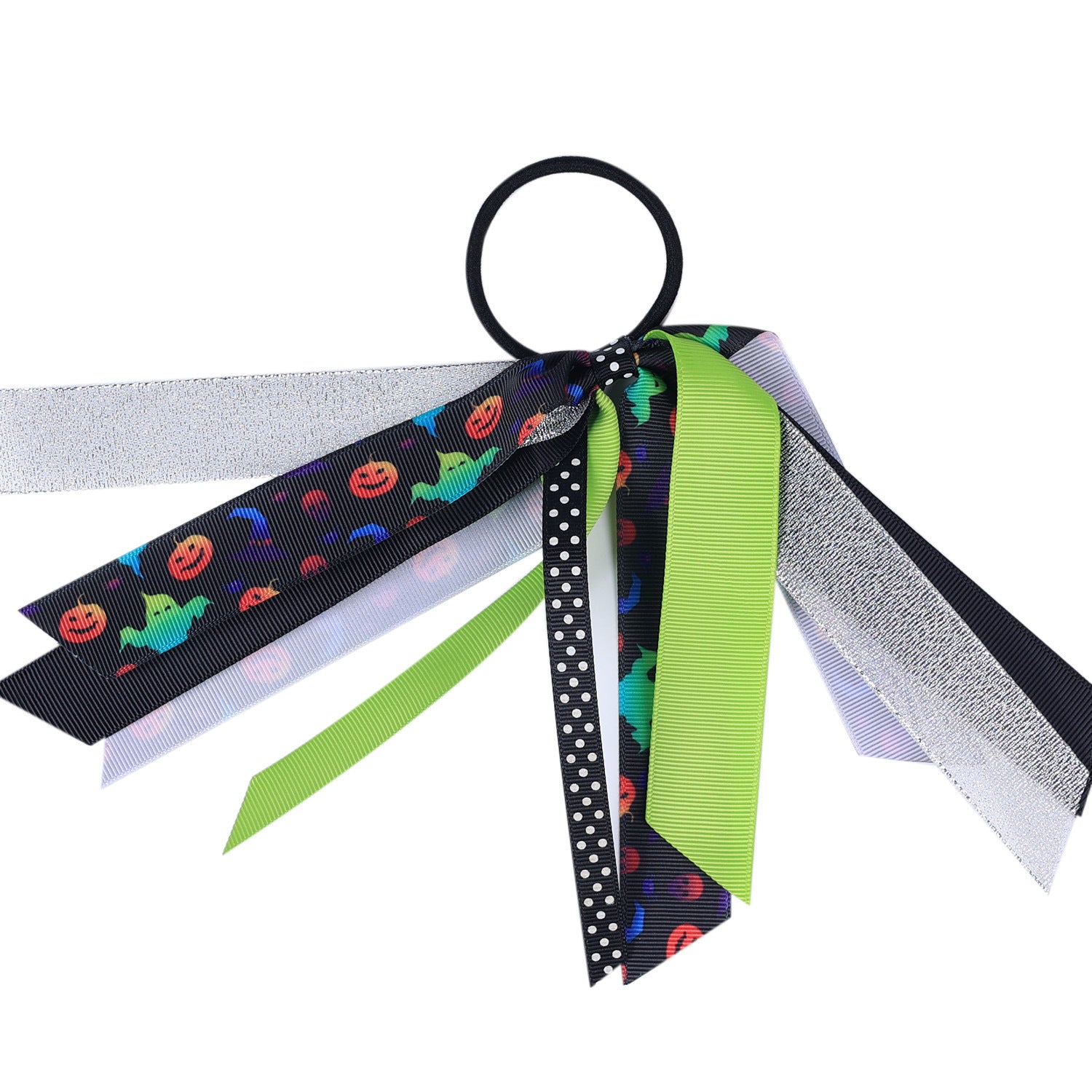 Wholesale Halloween Children's Ribbon Color Matching Pumpkin Pattern Kids Hair Scrunchies
