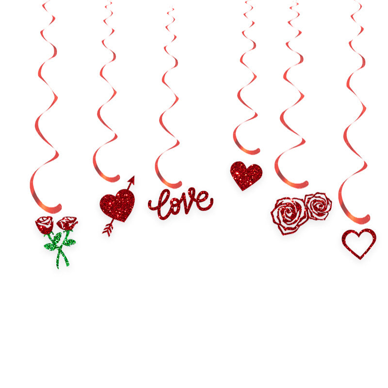 Wholesale Valentine's Day Party Flag Flag Set Decoration