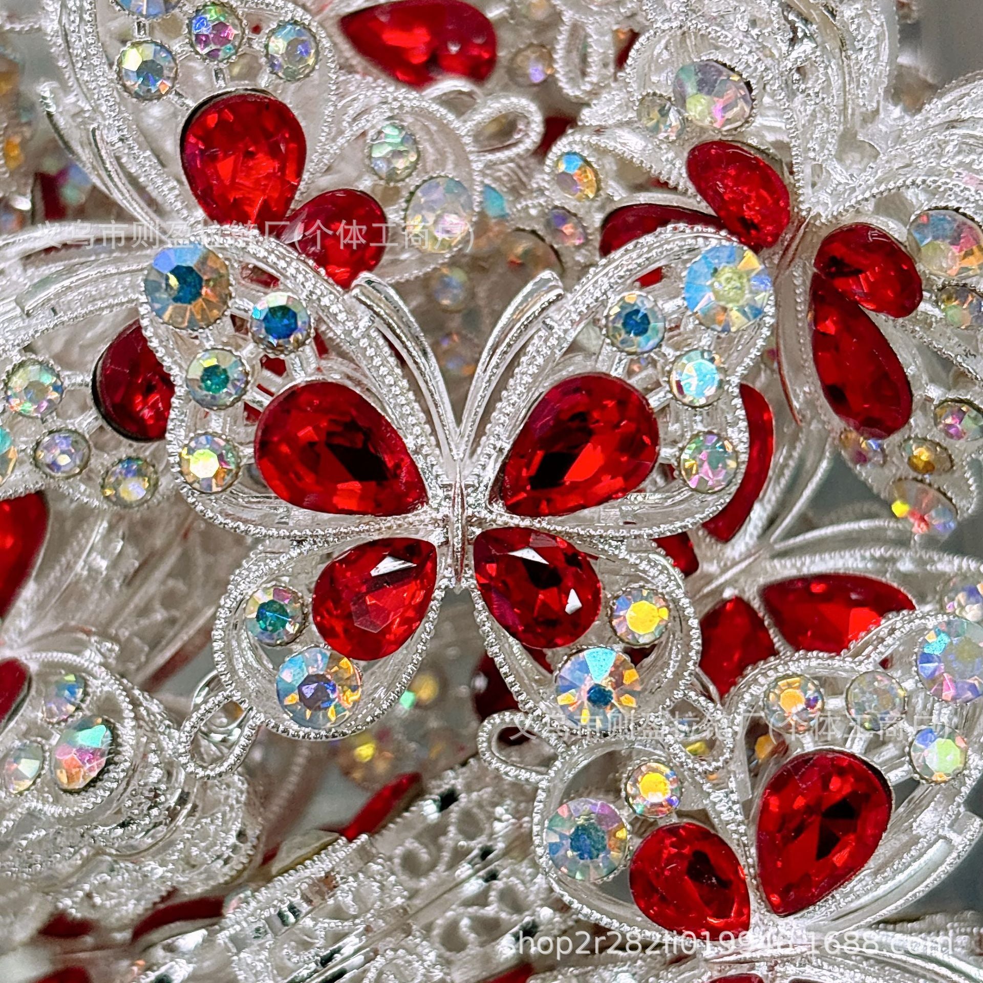 Wholesale 20pcs Heavy Industry Double sided Zircon Coin Pattern Alloy Butterfly Handmade Alloy Irregular Beads