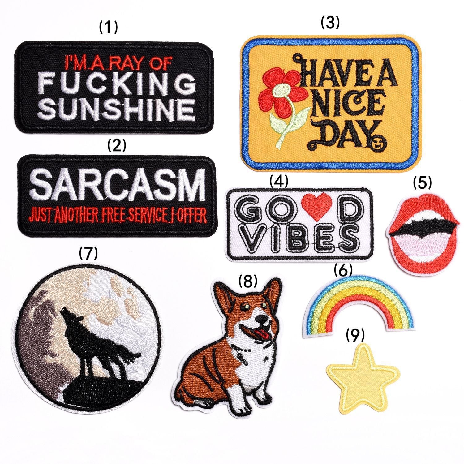 Wholesale Trendy Cartoon Embroidery Patch Decorative Cloth Patch For Clothing Repair Gift Boutique Resale Accessory