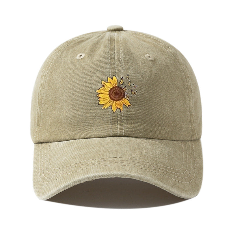 Wholesale Washed Printed Flower Cotton Baseball Caps
