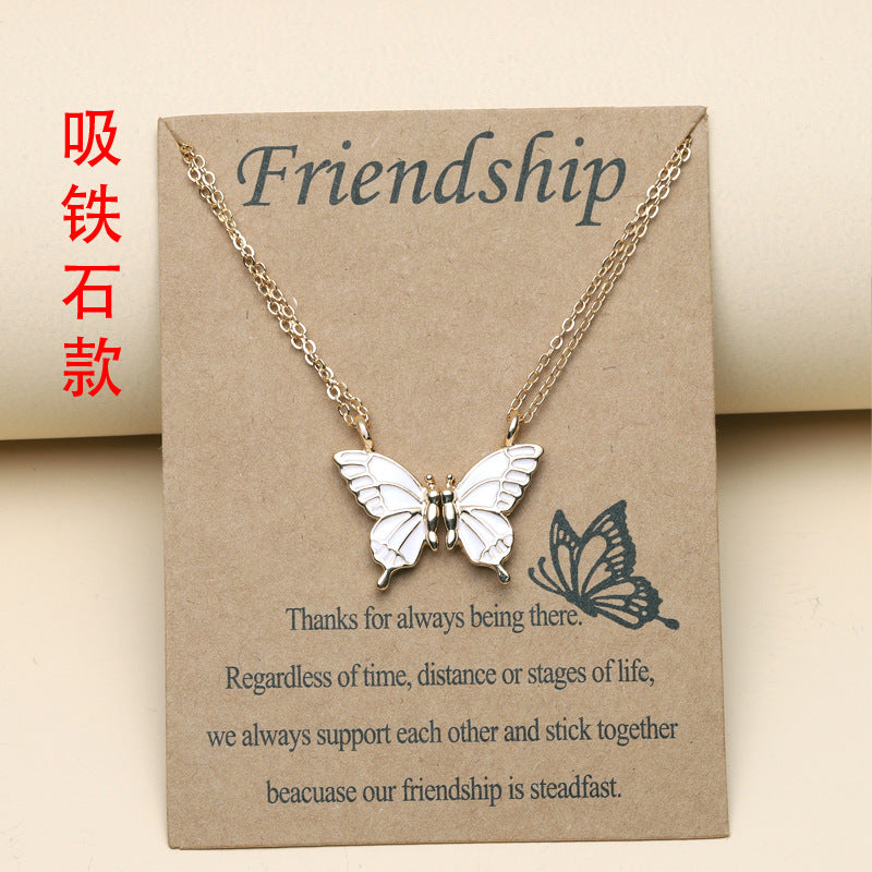 Wholesale Colorful Butterfly Clavicle Chain