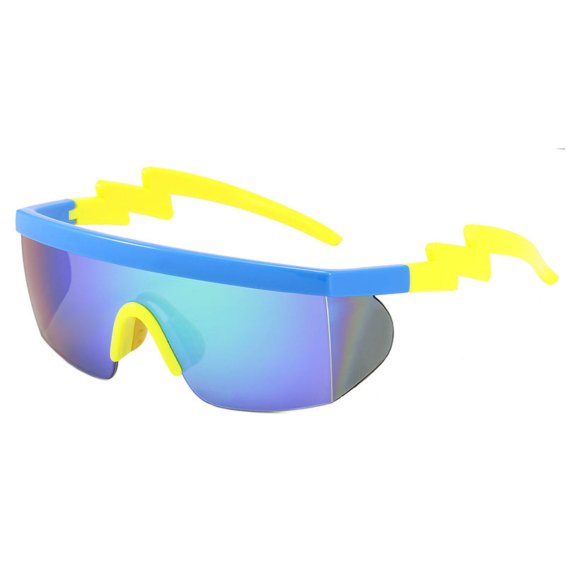Wholesale Conjoined Sports Cycling Irregular PC Sunglasses