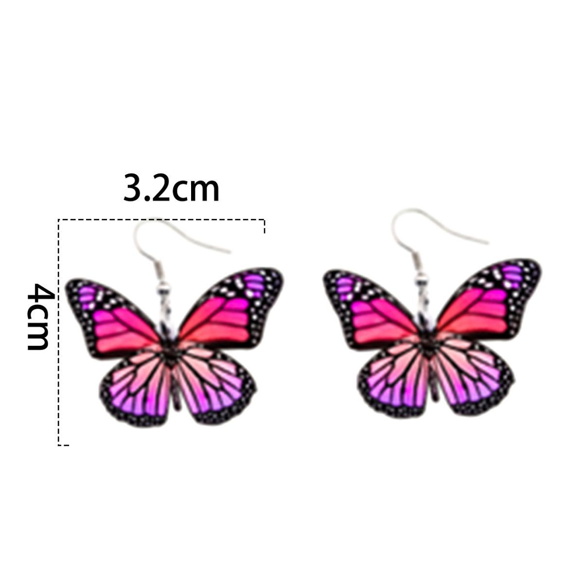 Wholesale Butterfly Wings Long Earrings