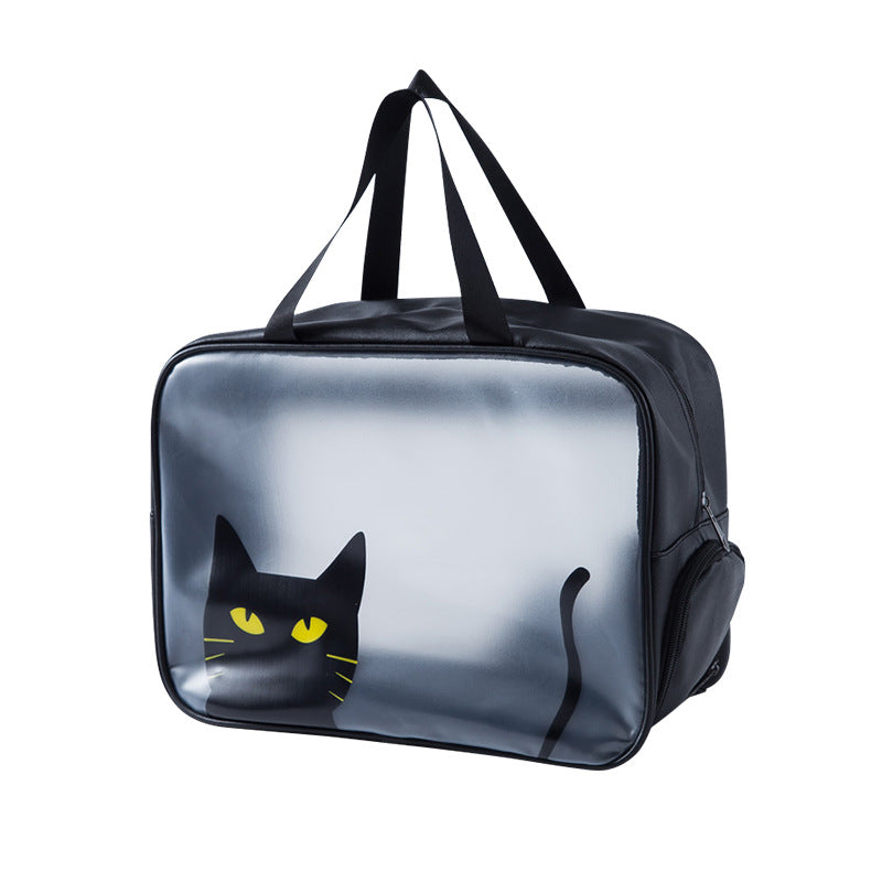 Wholesale TPU Dry Wet Separation Wash Bag Waterproof Handheld Makeup Bag