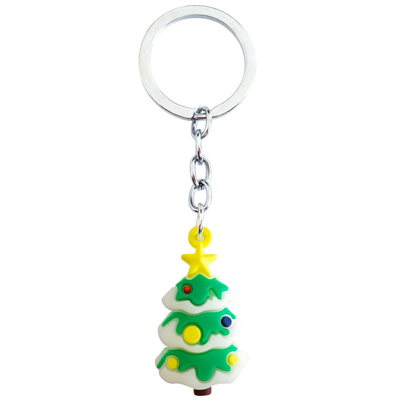 Wholesale 10PCS PVC Cartoon Christmas Series Keychain
