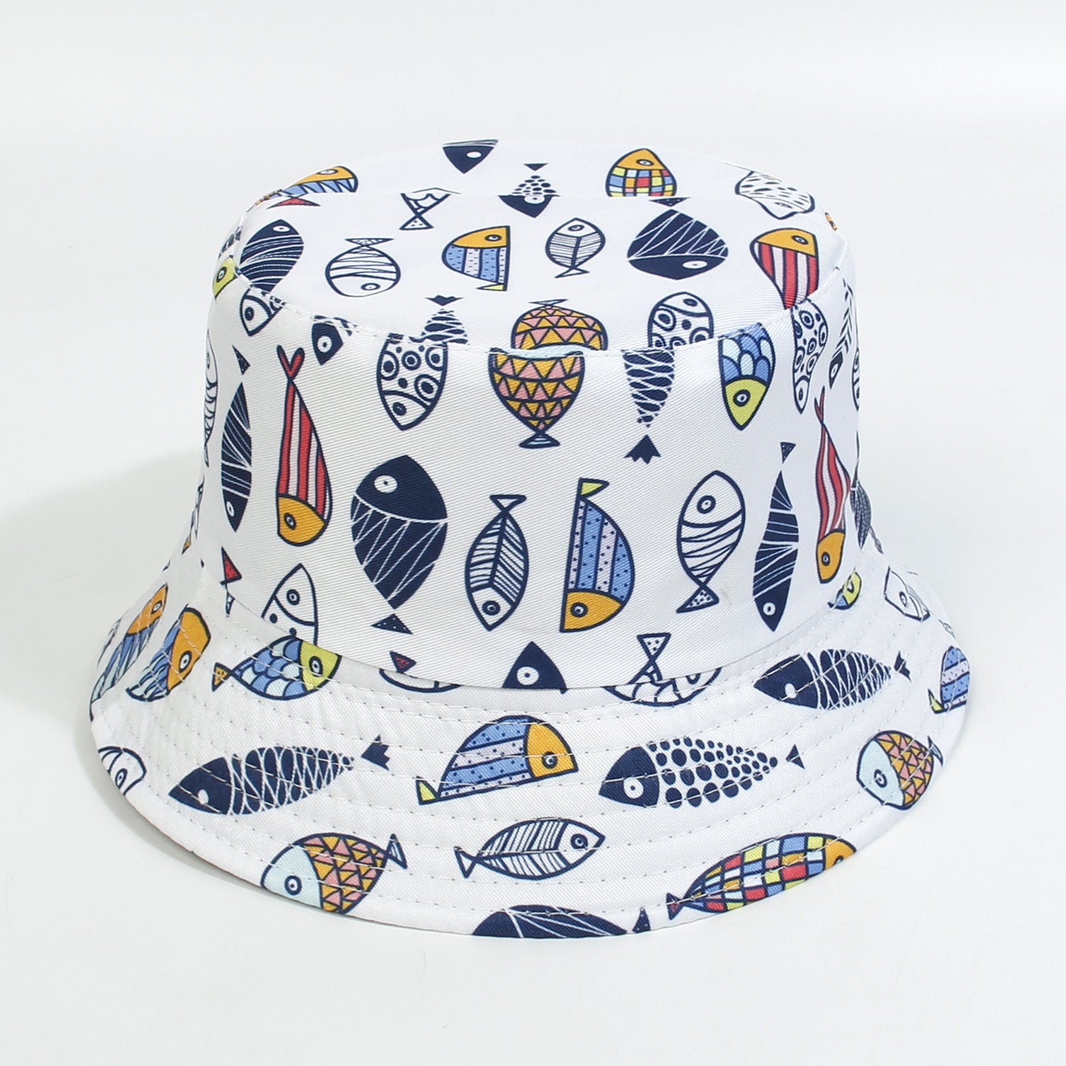 Wholesale Cotton Polyester Cartoon Rainbow Kids Bucket Hat
