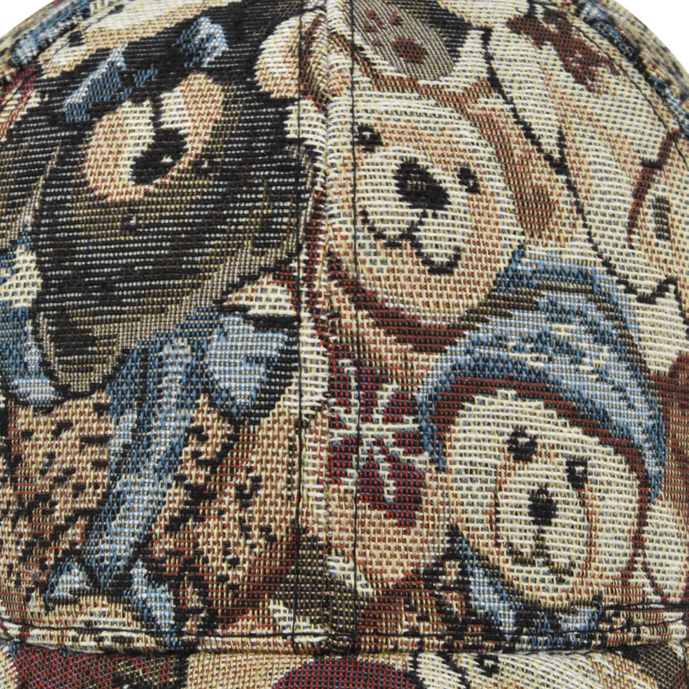 Wholesale Retro Cartoon Bear and Puppy Pattern Baseball Cap