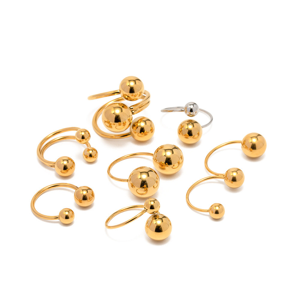 Anillos de pelota grandes y pequeños acero inoxidable al por mayor