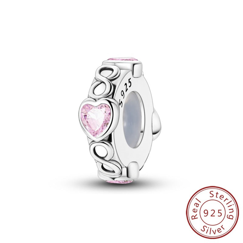 Wholesale  eternal heart-shaped rubber plug Charms