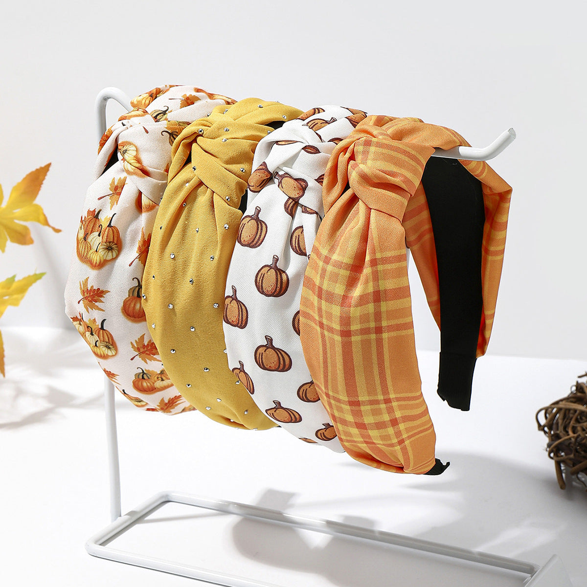 Wholesale Thanksgiving Printed Headband Holiday Hair Accessories