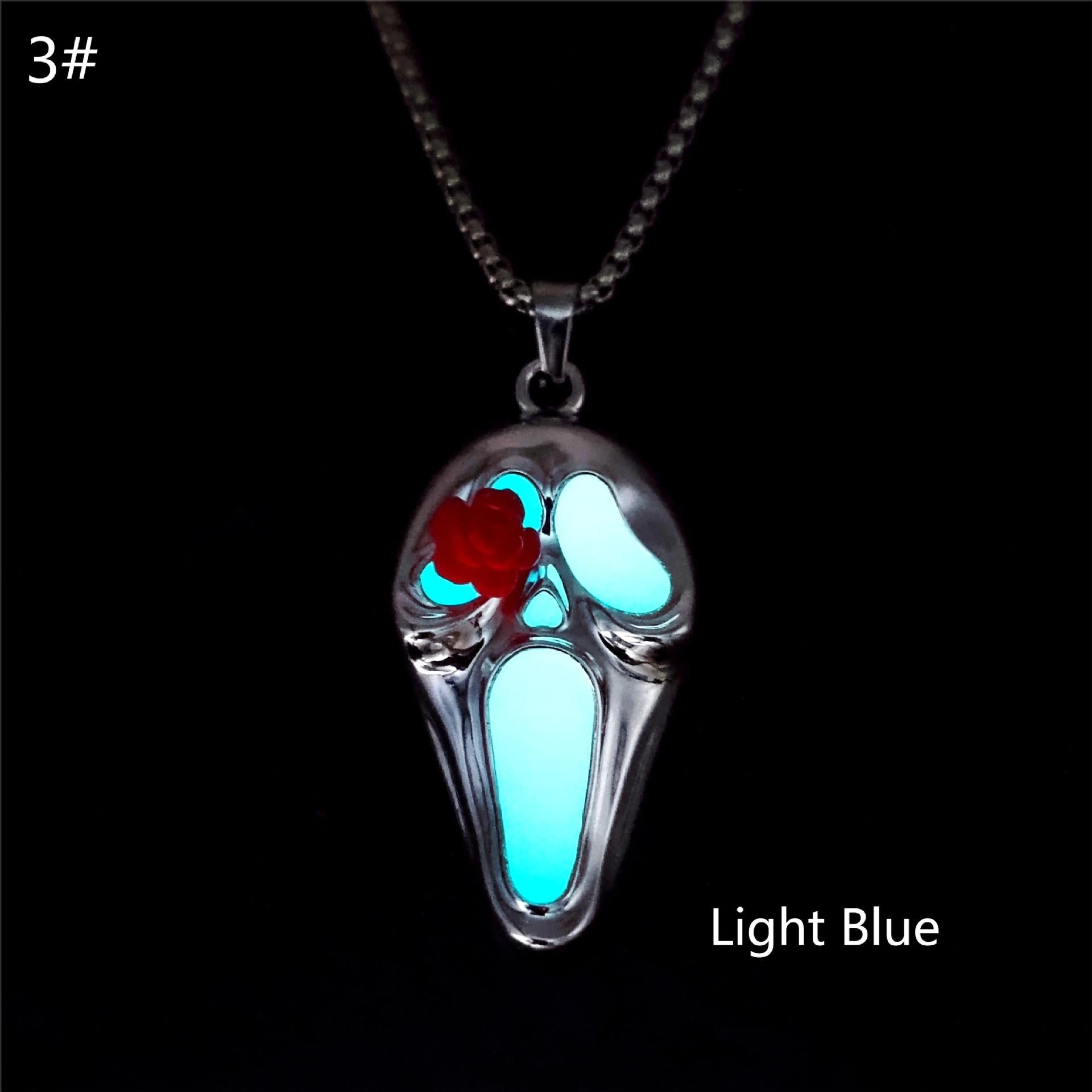 Wholesale  Personality  Skull Pendant Single Eyesed  Mask Necklace