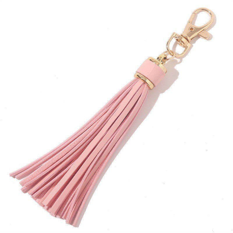 Wholesale PU Tassel Card Holder Pendant Silicone Beads Bracelet Keychain Accessories