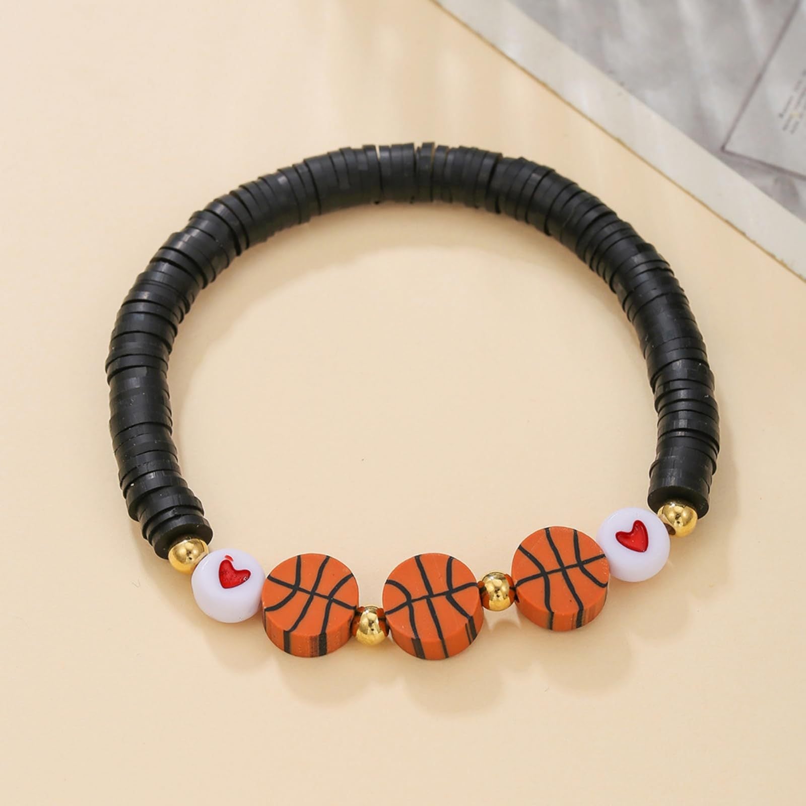 Wholesale Sports Ball Basketball Baseball Football Soft Acrylic Bracelet