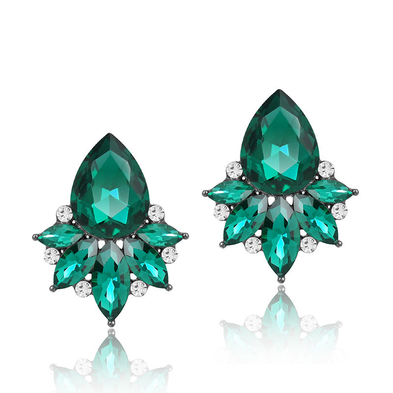 Pendientes de aleación de zinc multicolor al por mayor