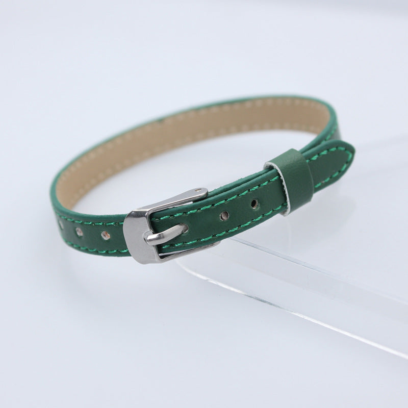 Wholesale  8mm imitation leather car line wrist strap