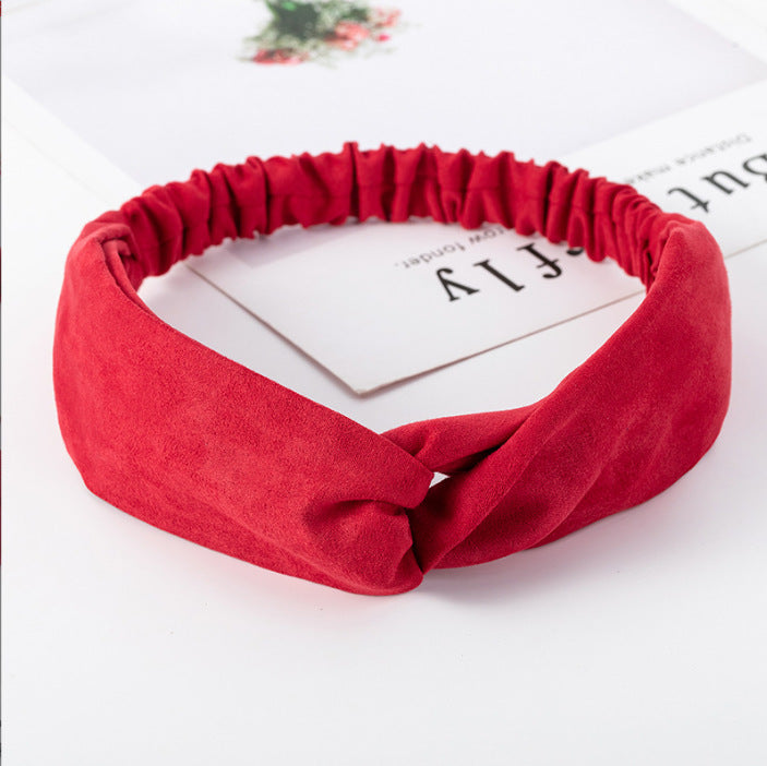 Wholesale Knitted Headband Face Wash Hair Band Solid Color Elastic Hair Band Yoga Sports Hair Band Headband Women