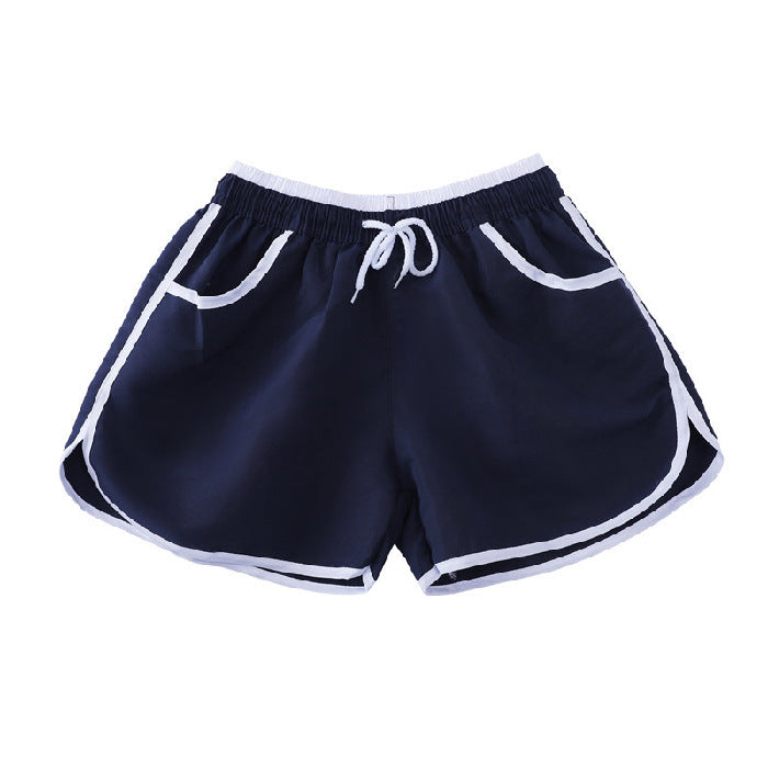 Wholesale Summer Women's Beach Shorts Solid Color Quick Dry Swimwear